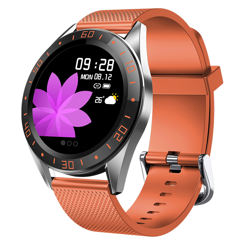 XANES® GW15 1.22in Color Touch Screen Smart Watch Adjustable Brightness Weather Forecast Multiple Languages HR BP SpO2 Monitor Sports Fitness Bracelet