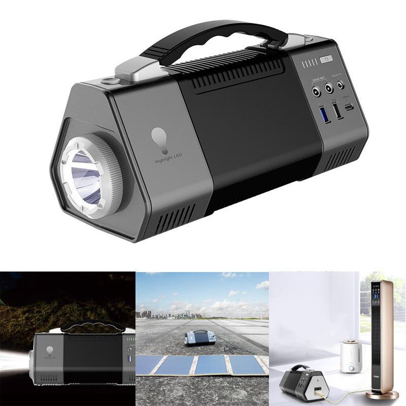 IPRee® 100W Portas USB Painel solar Banco de potência Portátil de exterior 3 modos Lanterna de super potência Carregador de emergência multifuncional