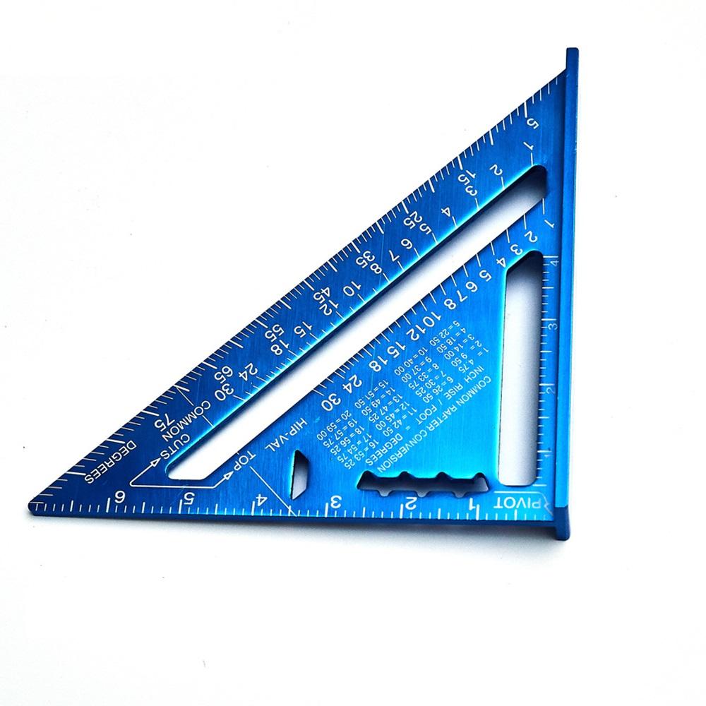 7 Zoll metrische Aluminiumlegierung Speed ​​Square Rafter Dreieck Winkel 