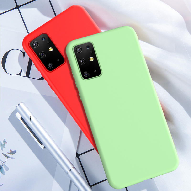 Bakeey Smooth Shockproof Soft Liquid Silicone Rubber Back Cover Protective Case for Samsung Galaxy S