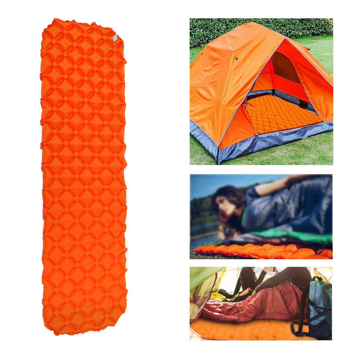190x57x5cm Materassini gonfiabili ad aria singoli per esterni Cuscino per dormire a prova d'umidità campeggio Escursionismo