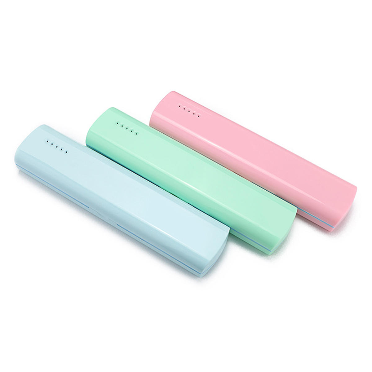UV draagbare tandenborstelsterilisatorbox USB / batterij opladen voor dubbel gebruik