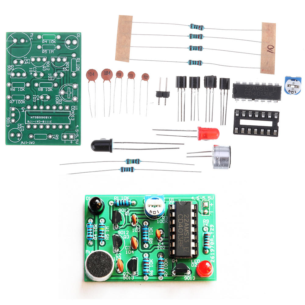5pcs DIY Electronic Kit Electronic Candle Making Kit Ignite Blow Control Simulation Candle Electronic Training DIY Parts