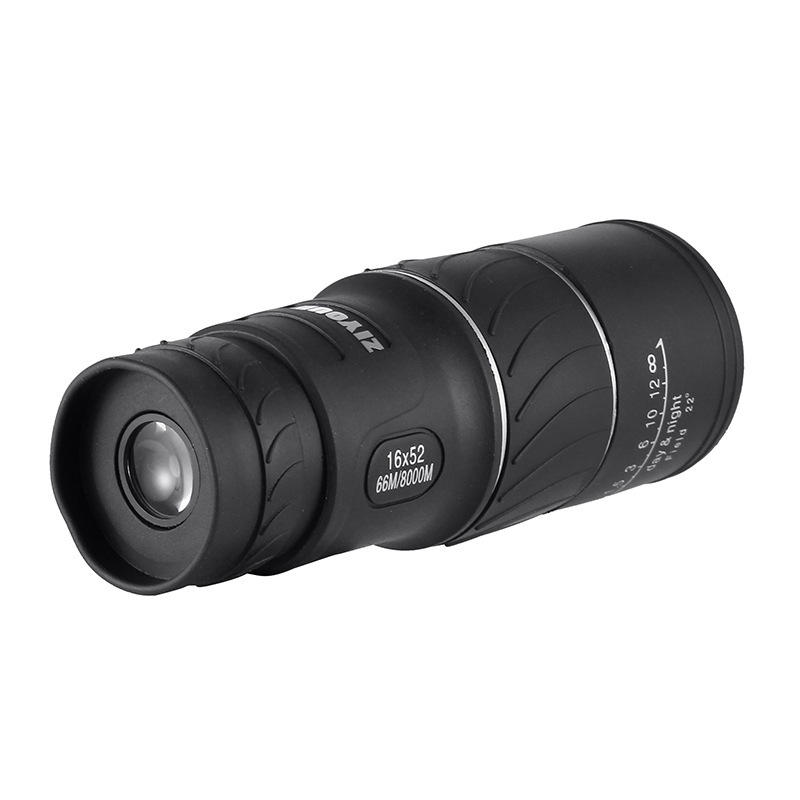 Мини-монокуляр ZIYOUHU 16x52 HD Optic с водонепроницаемым корпусом и возможностью подключения к телефону для путешествий и кемпинга