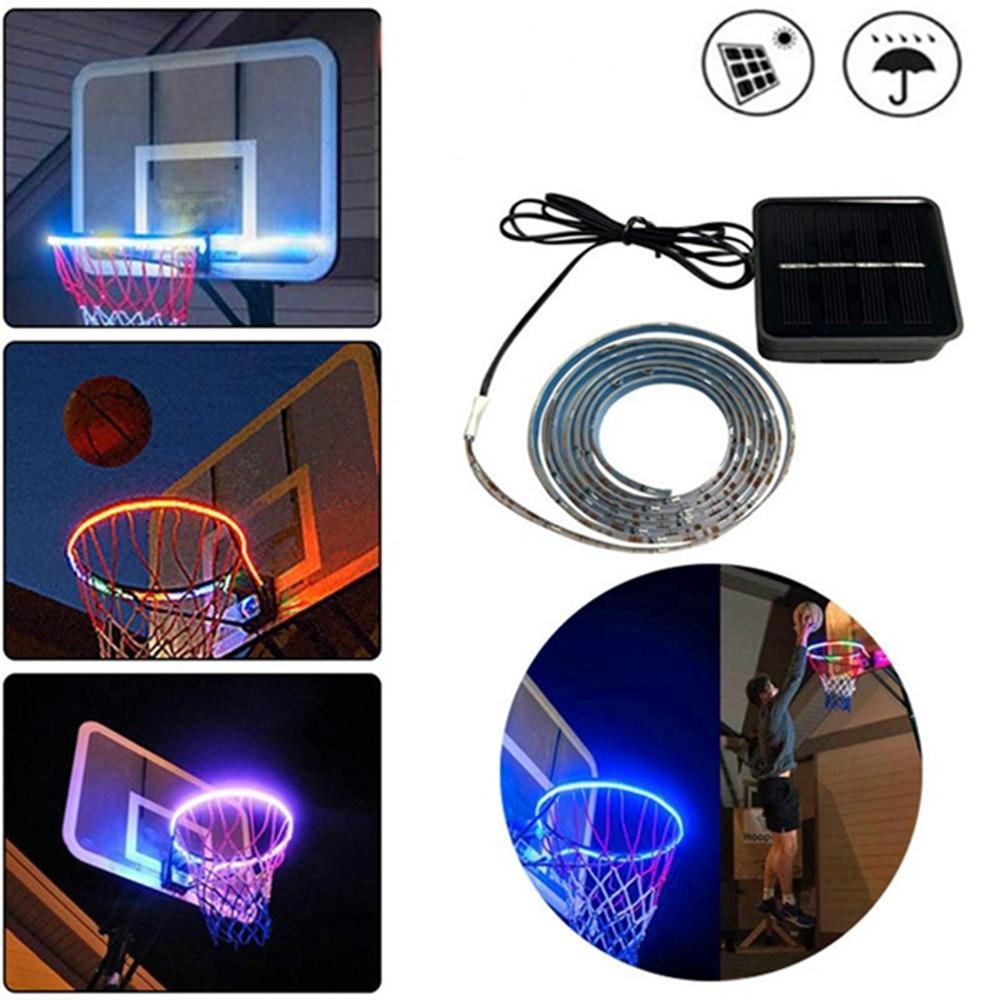 Zonne-energie 8 Flash modi 1M SMD2835 IP67 30LED buisstriplicht voor basketbalhoepel