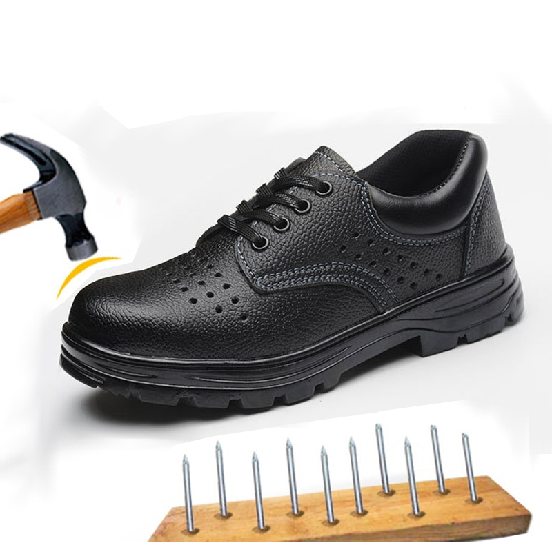 TENGOO Chaussures de travail pour hommes Chaussures de sécurité anti-écrasantes à bout en acier pour garder au chaud des baskets imperméables