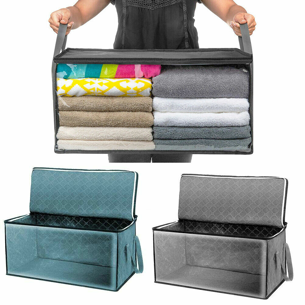 [Big Size] 3life Foldable Household Storage Bag Clothes Blankets Baskets Sweater Quilt Storage Box Organizer