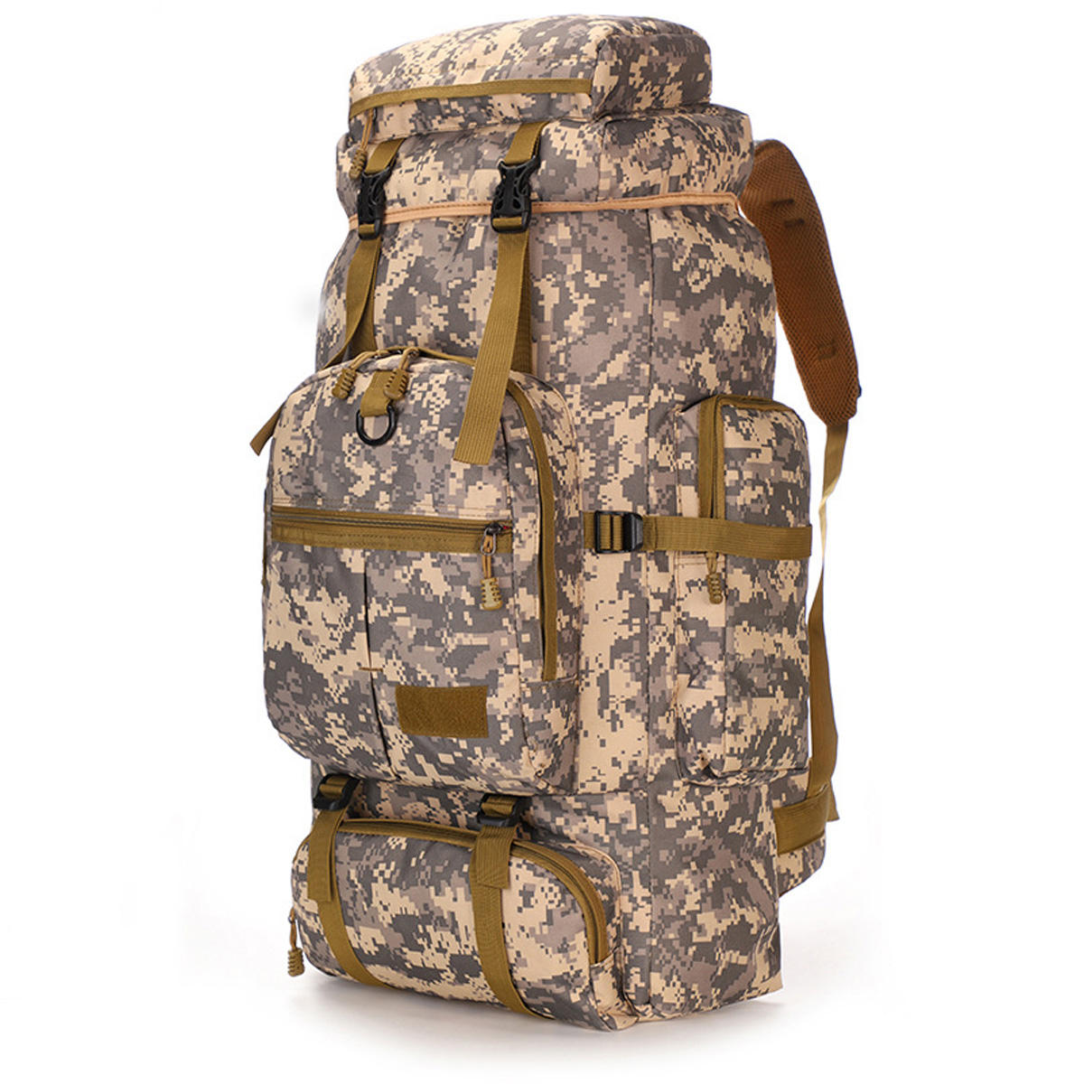 75L Climbing Bags Outdoor Camping Hiking Tactical Backpack Rucksack Waterproof Storage Bag