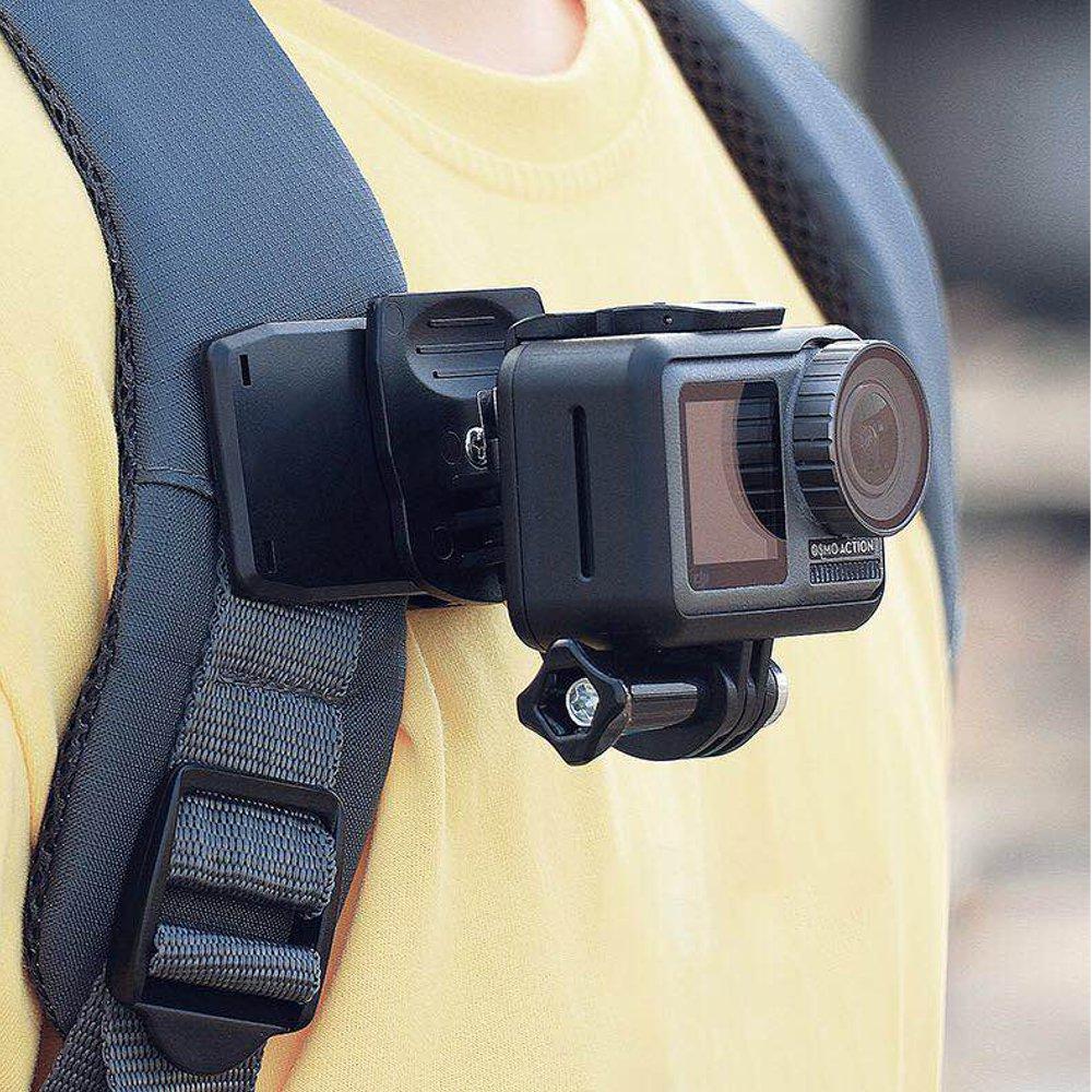 

Action Camera Backpack Clip Mount 360 Degree Rotation For GoPro Hero 8/7/6/5 DJI OSMO Action FPV Camera