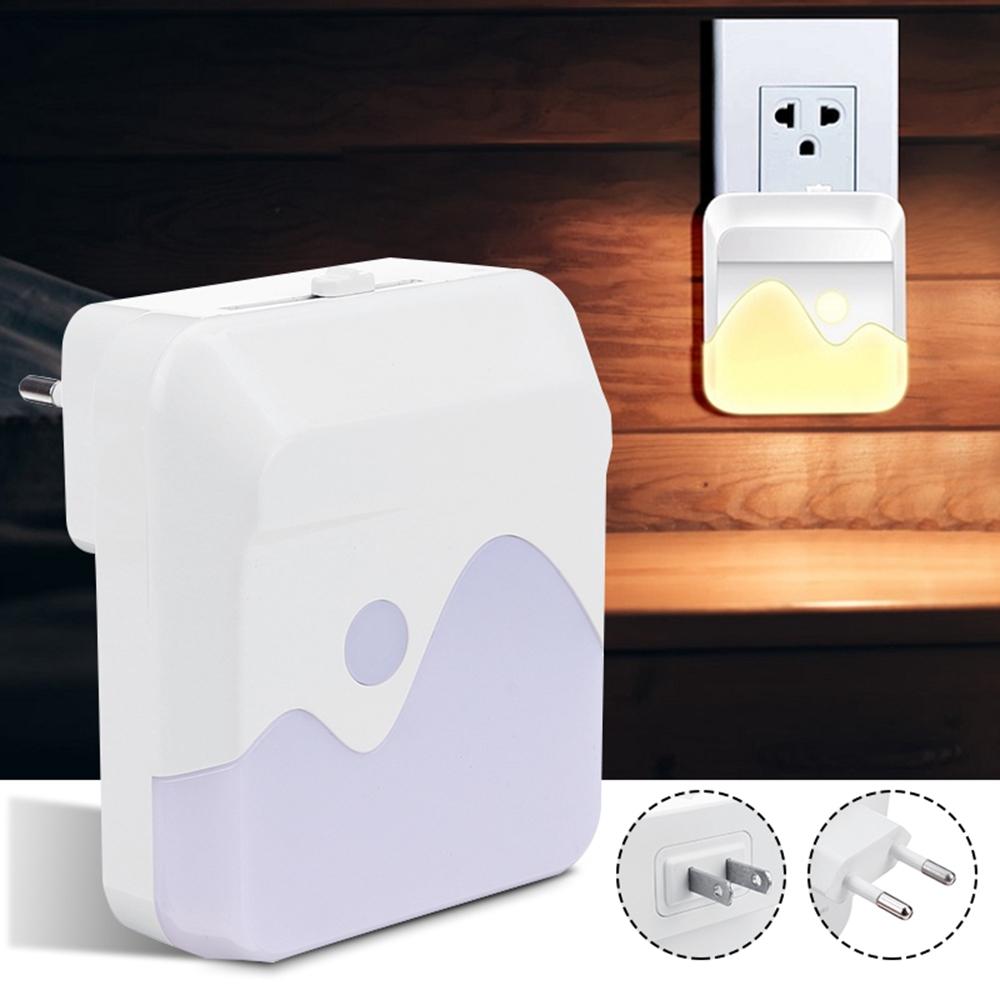 LED Night Light Dusk To Dawn Sensor Plug In dimmable Children Nursery Safety AC110-240V