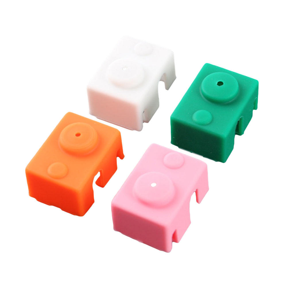 

5 Packs 4Pcs PT100 V6 Silicone Case for Hotend Heating Blocks Random Color High Temperature Resist for 3D Printer