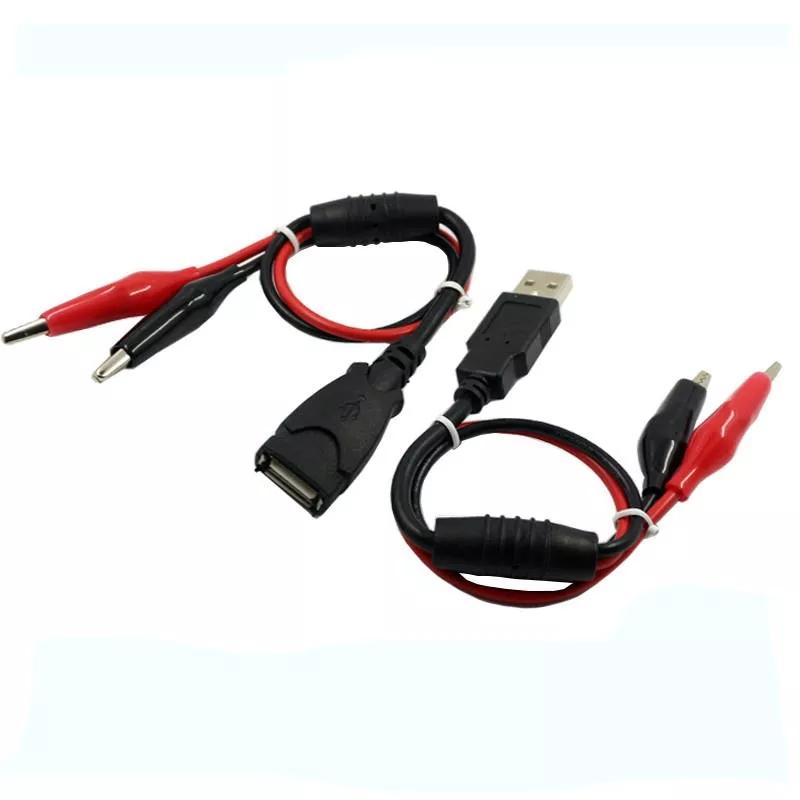 

2 Pairs DANIU USBClips Crocodile Wire Male/Female to USB Tester Detector DC Voltage Meter Ammeter Capacity Power Meter