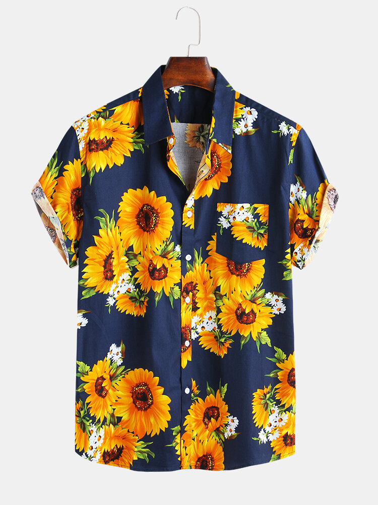 Sunflower Fit Loose Causal Shirts - Banggood USA-arrival notice