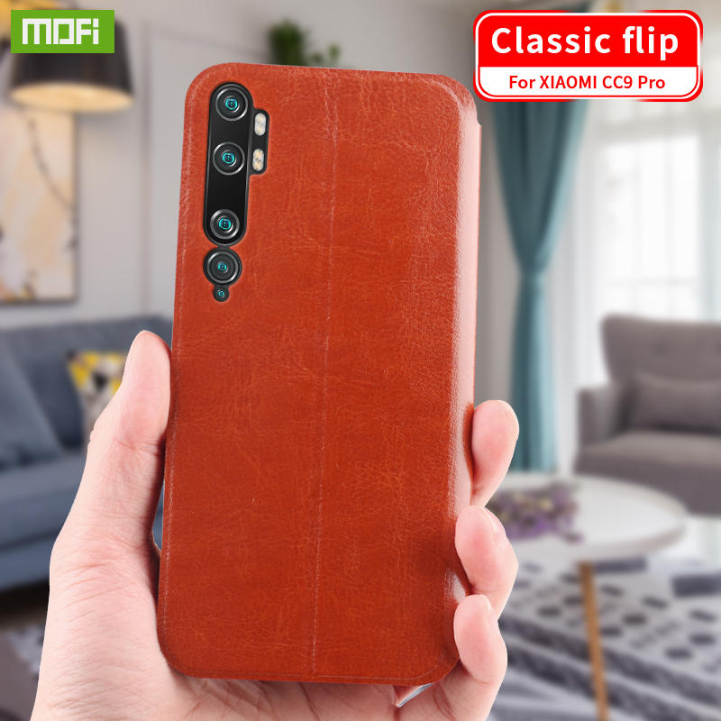 Mofi Luxury Shockproof Flip PU Leather Full Cover Protective Case for Xiaomi Mi Note 10 / Xiaomi Mi 