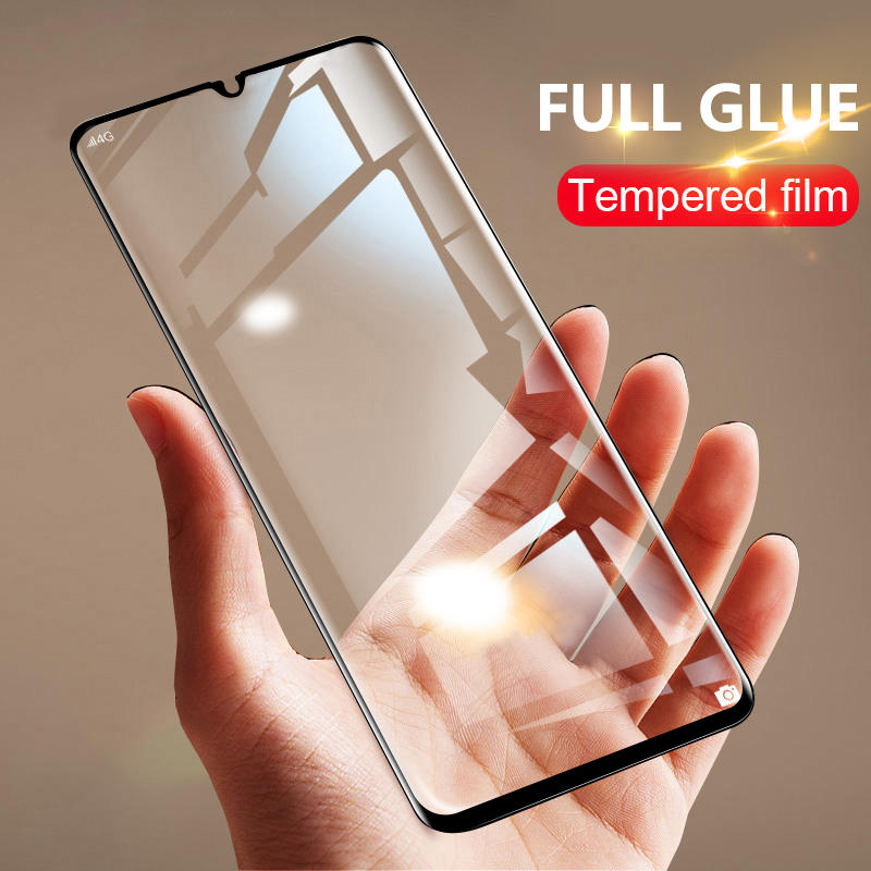Bakeey 9H Anti-explosie 5D gebogen volledige dekking gehard glas displayfolie voor OnePlus 7T