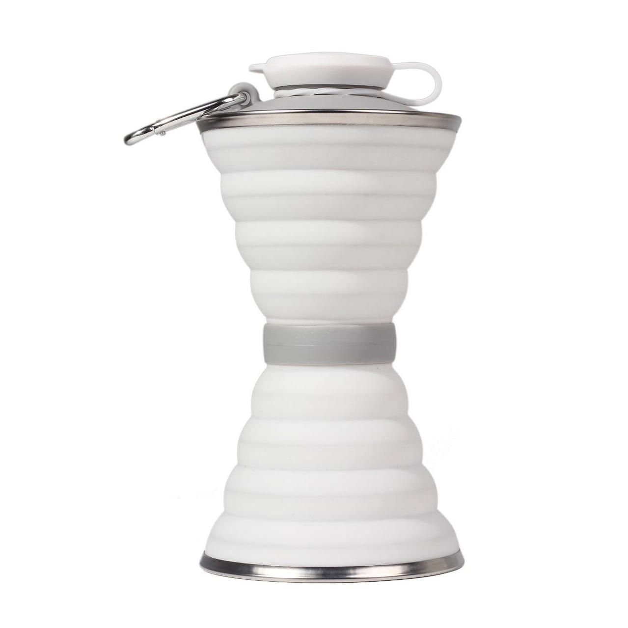 IPRee® 500ml 折り畳み式シリコンウォーターボトル 伸縮マグ ティー コーヒーカップ スポーツ トラベル ケトル BPAフリー