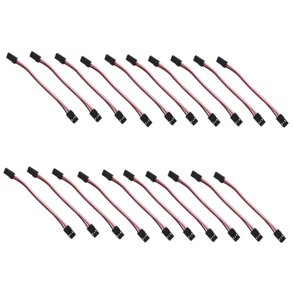 

20PCS 10cm 30 Core Servo Extension Wire Cable Male To Male For FUTABA JR