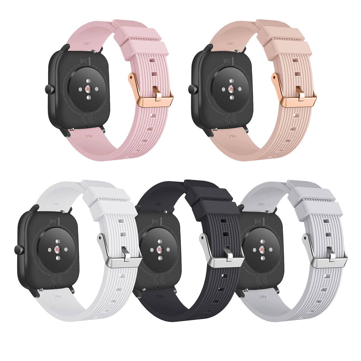 Bakeey 20MM Colorful Siliconen horlogeband voor Amazfit GTS