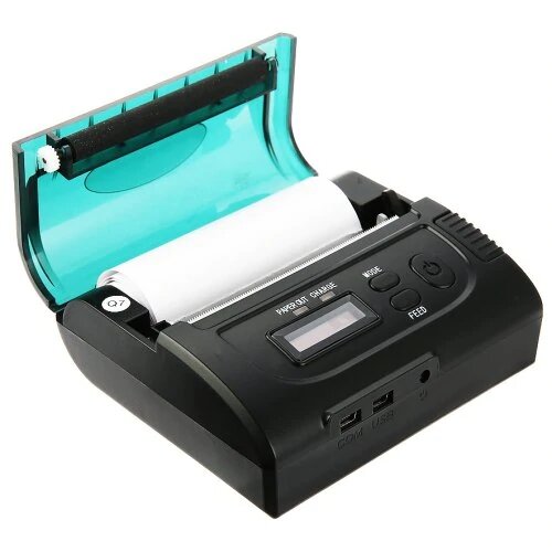 

ZJiang ZJ-8002 Portable bluetooth USB POS Receipt Label Thermal Printer for Wins 7 / 8 / 10 with Android / IOS / 7+1 Sys