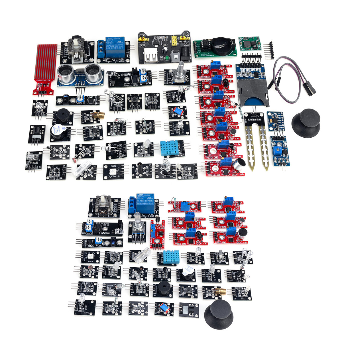 45 PULGADAS 1/37 PULGADAS 1 Sensor Conjunto de kits de inicio de módulo para Arduino Raspberry Pi Paquete educativo Bols