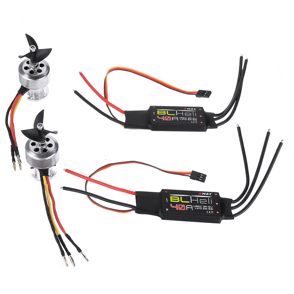 2x Emax 40A ESC + 2x 4130 Brushless Waterproof Motor for RC Boat