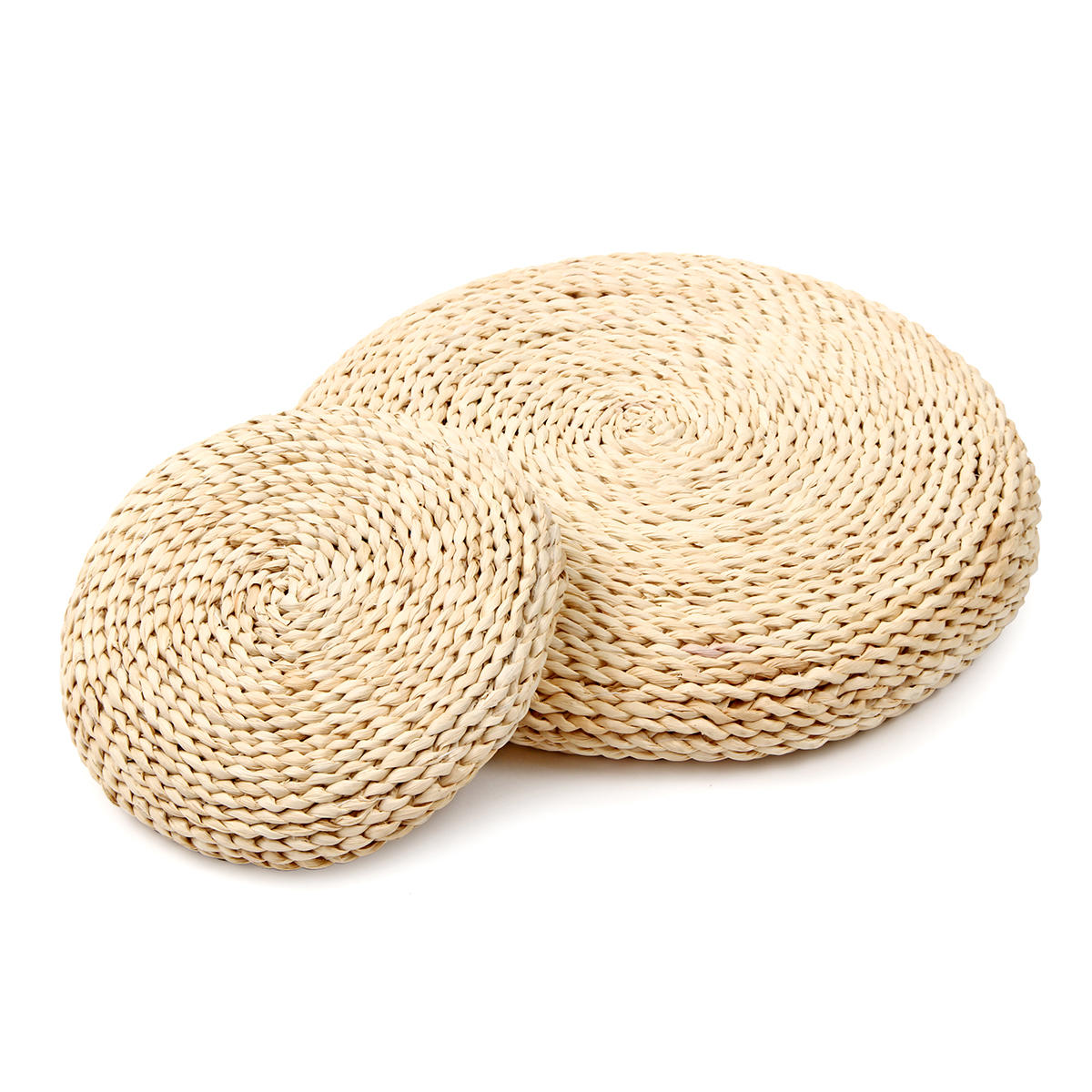 Round Weave Handmade Cushion Pillow Floor Yoga Zitmat Tatami