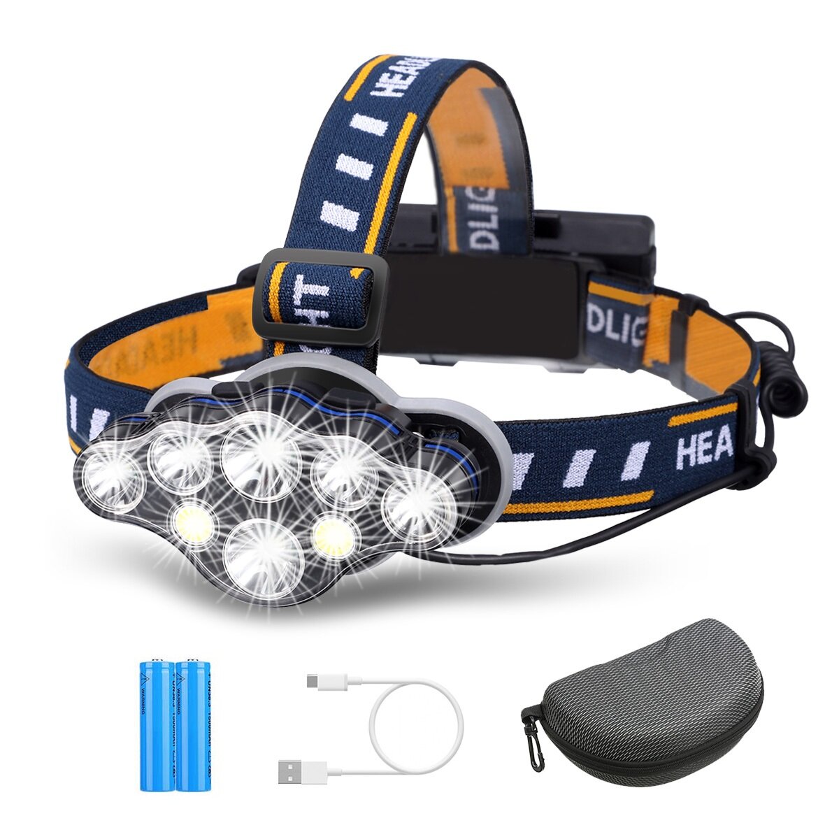 LED Head Torch Headlamp Ultra Bright Safety Camping Hiking Fishing 