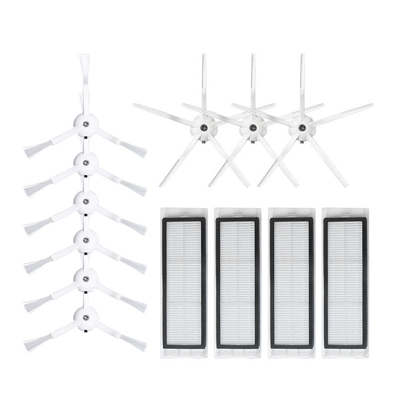 

13pcs Replacements for XIAOMI Roborock S6 S5 E35 E2 Vacuum Cleaner Parts 3*5-arm Side brushes 6*3-arm Side brushes 4*Fil