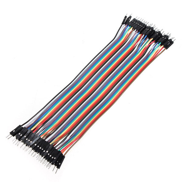 40pcs 20cm Male To Male Color Breadboard Cable Jumper Cable Dupont Wire