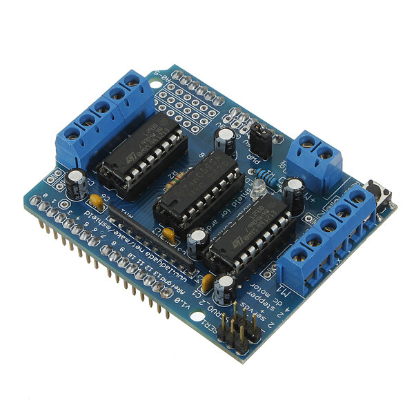 

Motor Driver Shield L293D Duemilanove Mega UN0 Geekcreit for Arduino - products that work with official Arduino boards