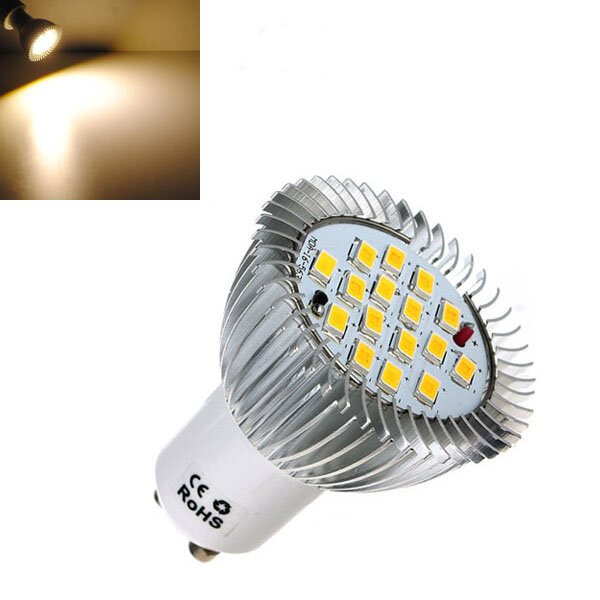 

GU10 6.4W 16 SMD 5630 LED Warm White Energy Saving Spot Bulb 85-265V