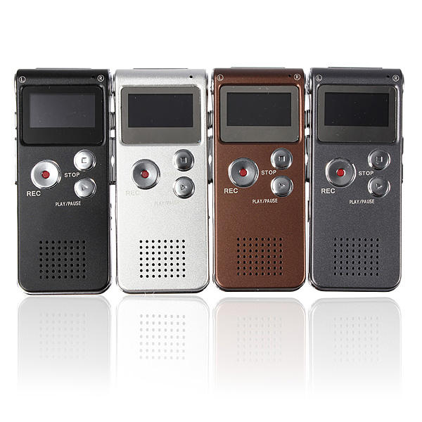 8GB Steel Voice Audio Sound Recorder Dictaphone MP3 Player 1160 Hours Recording