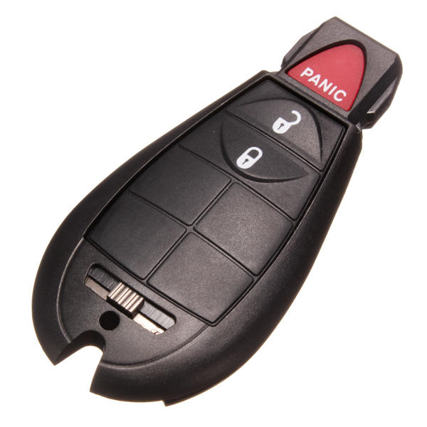 Remote Key Shell Case voor Chrysler Dodge 3 Button Black Replacement