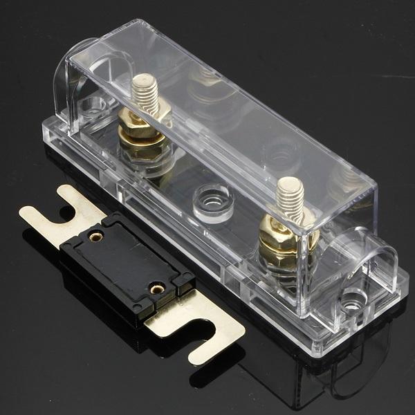 Car Fuse Holder and Free ANL Fuse 0 Gauge Cable Inline Clear