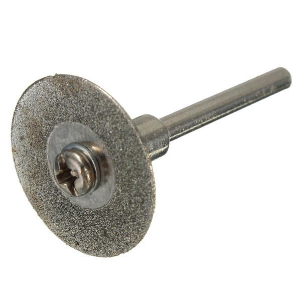 

10pcs 20mm Diamond Grinding Wheel Slice with Two 3mm Shank Mandrels for Dremel Rotary Tool