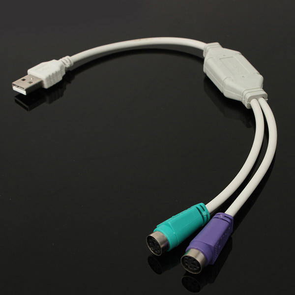 USB Male to PS2 Vrouwelijke kabel adapter adapter gebruiken voor toetsenbord muis