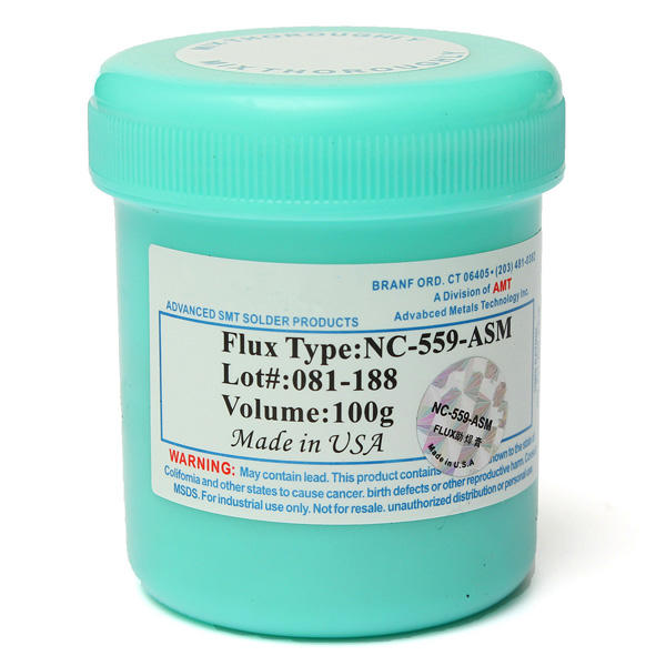 NC-559-ASM TPF Solder Flux Anti-Wet No-Clean 100g Cream AMTECH Solder Flux