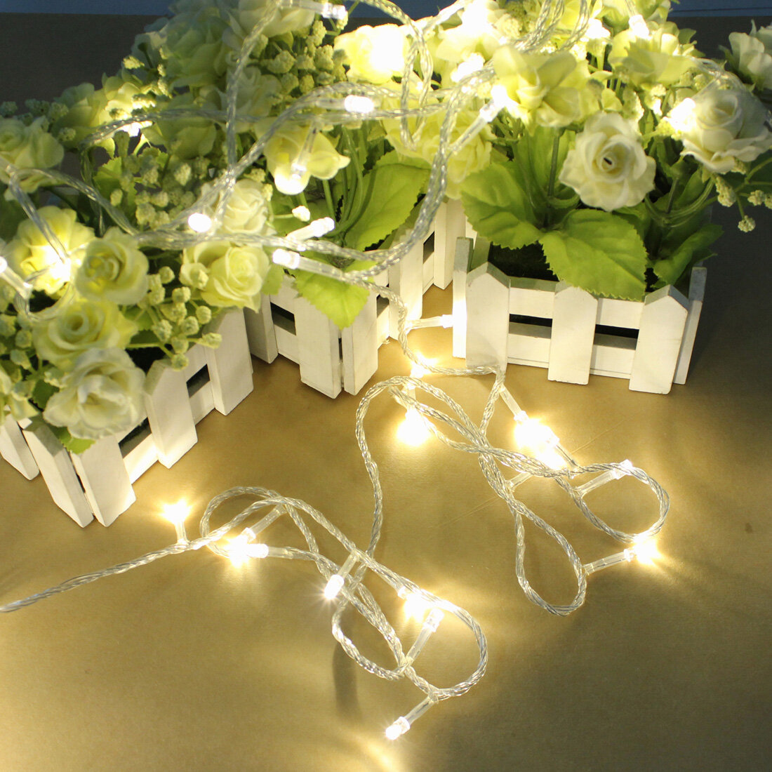 100 LED 10m Warm White String Decoration Light for Christmas Decorations Clearance Christmas Lights