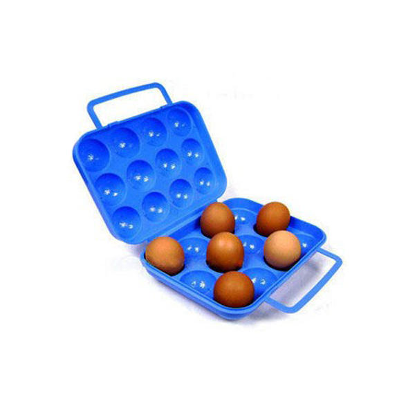 Kampçılık Pinic için 12 Izgaralar Taşınabilir Plastik Stackable Egg Tutucu Kılıf