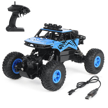H33234 1/14 2.4G 4WD RC Car Spray Light Climbing Off-Road Truck Alloy Shell Vehicles Models RTR Toys