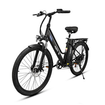 [EU DIRECT] ONESPORT OT18 Electric Bike Upgarde Version 7-Speed 36V 14.4Ah Battery 250W Motor 26inch Tires 40-60KM Max Mileage 135KG Max Load Electric Bicycle