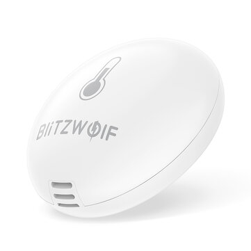 BlitzWolf BW IS8 Zigbee Temperature and Humidity Sensor Real time APP Remote Monitoring Thermometer Hygrometer Smart Environment Detector Works with BlitzWolf Tuya Smart Life APP