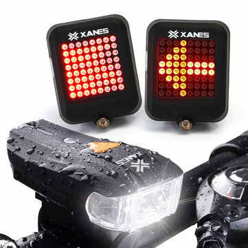 XANES 600LM German Standard Bike Front Light 64 LED Intelligent Brake Warning