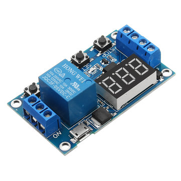 6-30V Relay Module Switch Trigger Time Delay Circuit Timer Cycle Adjustable 