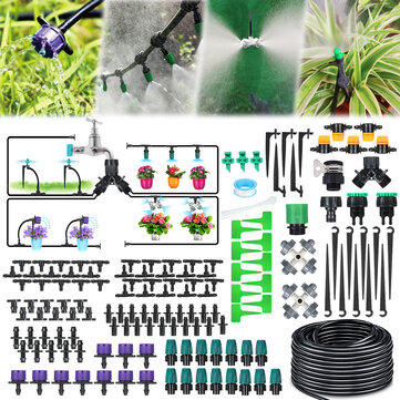 JETEVEN 40M Drip Irrigation Kit Automatic Sprinkler DIY Garden Watering Micro Drip Irrigation System Hose Kits