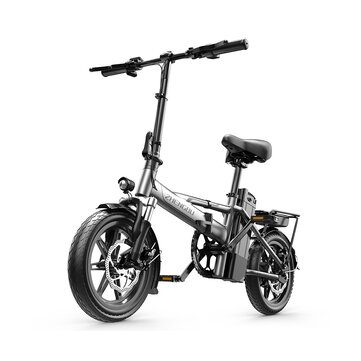 [USA DIRECT] ZHENGBU D3 500W 48V 18Ah 14inch Tire Electric Bicycle 110KM Mileage Range 100KG Max Load Electric Bike