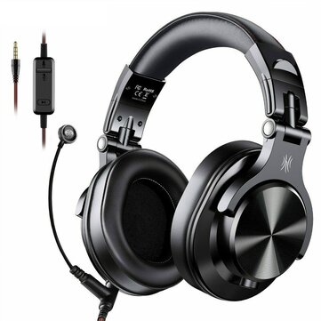 OneOdio A71 Gaming Headset Over-Ear Stereo Headphone 3.5mm Wired with Pluggable Microphone Multifunctional Headset for Xbox/Phone Black