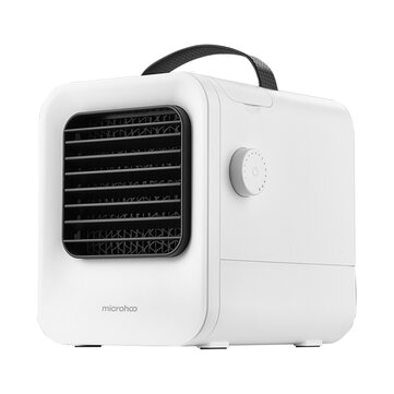 Microhoo MH02A Portable USB Air-Conditioning 2.5m/s Cooling Fan Negative Ion Purifier Air Cooler Stepless Speed Regulation for Home Office