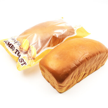 SquishyFun Squishy Jumbo Toast Bread 20cm Slow Rising Original Packaging Collection Gift Decor Toy
