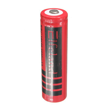 1pcs Elfeland 3.7V 3800mAh 18650 Rechargeable Li-ion Battery Red